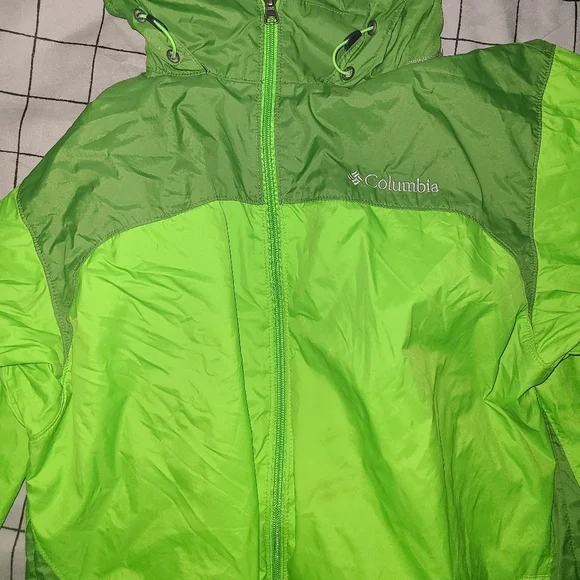 Men Columbia Light Green Jacket